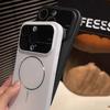 Роскошный чехол для телефона Magsafe с большим окном для камеры для iPhone 17 Air 16 14 15 13 12 11 17 Pro Max, магнитный, ударопрочный, жесткий чехол