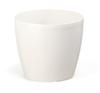 White plastic flowerpot 12x104 cm classic Magnolia