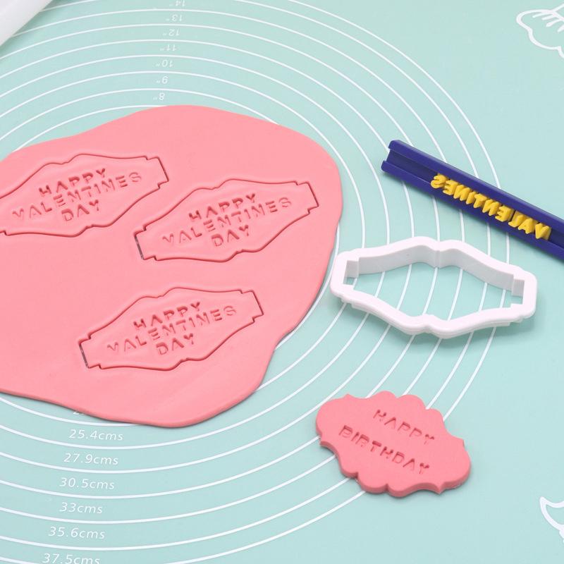 Винтажная рамка-табличка, набор формочек для печенья, пластиковые формы для печенья, инструменты для украшения торта, форма для печенья