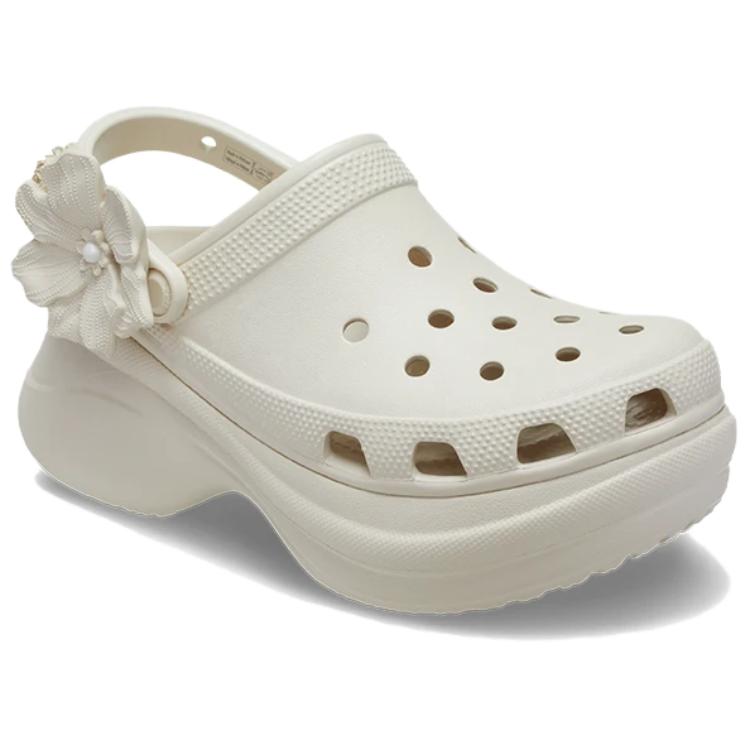 Crocs Ретро Цветочный Букет Простые Удобные Клоги Женские клоги Бежевые 214482-2MC