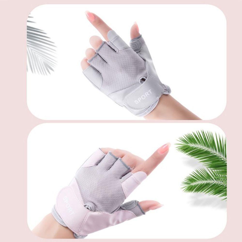 Sturdy Workout Gloves Anti-slip Split Finger Gloves Leisure Gym Gloves  Shock Absorption