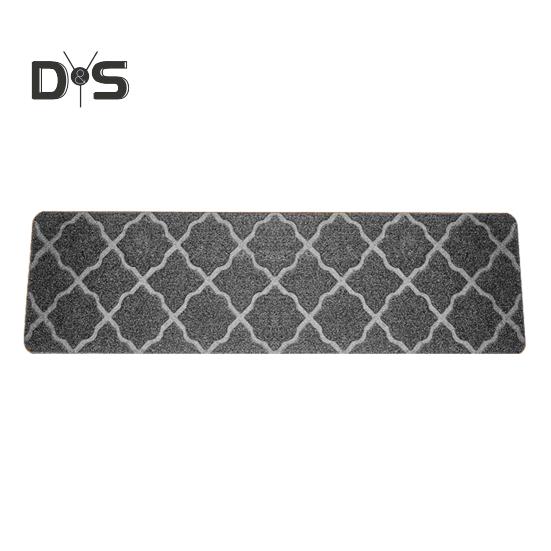 Non-Slip Stair Mat Self-adhesive Strong Adhesion Easy Installation No Cutting Reusable Different Embossing Stair Floor Treads Washable Dorm Home