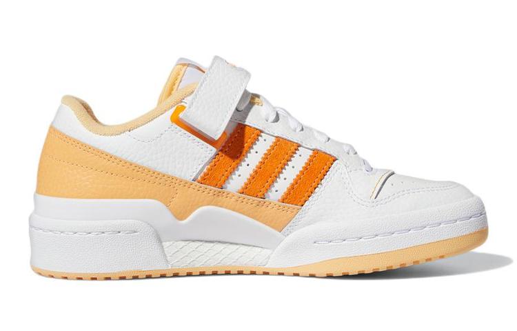 Adidas Originals FORUM Low J Low top Kids' Skateboarding Shoes White Yellow Teenagers GY8368