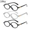 3 шт. в комплекте Овальные очки Новинка в моде Винтажные Оптические оправы, блокирующие синий свет Модные Дизайнерские очки класса люкс