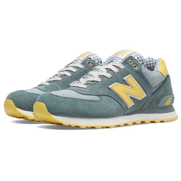 New Balance Мужские кроссовки 574 Chambray/Light Yellow для повседневной носки ML574VTS