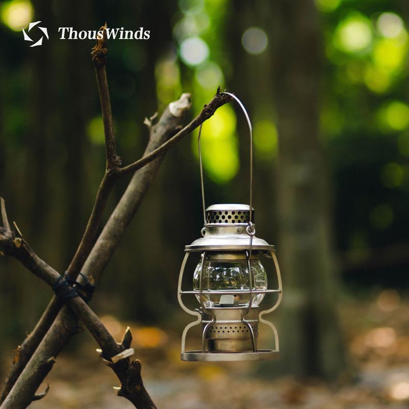 Thouswinds Железнодорожный Кемпинговый Фонарь Уличные Фонари Эмоциональная Винтажная Масляная Лампа Для Путешествий Пикника Освещение Товары Для Кемпинга