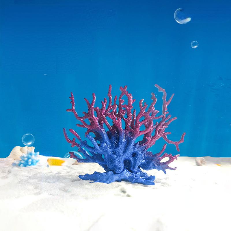 Имитация коралла, красочный аквариум, ландшафтное украшение, водные растения, аквариумные железные ветки, подводный набор, украшение