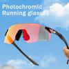 Pochromic Running Glasses Lightweight Cycling Sunglasses Camping Golf MTB Bike Night Equipment Outdoor Sports Eyewear