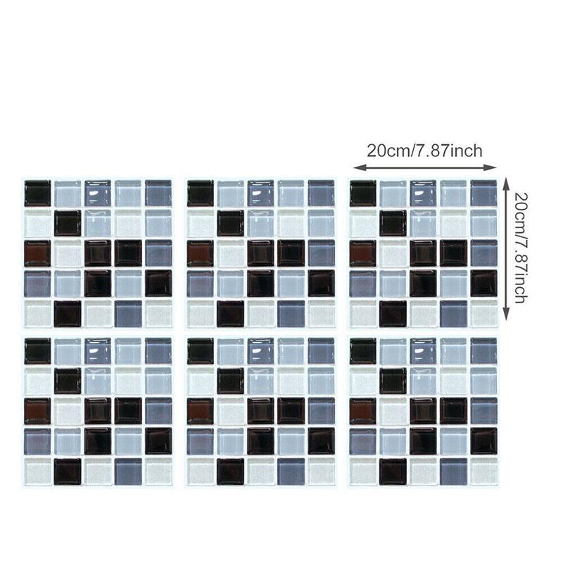 Универсальные 3D мозаичные самоклеящиеся настенные стикеры, идеально подходящие для кухни и гостиной