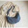 Студенческая сумка через плечо, японская джинсовая сумка Харадзюку для девочек, корейская универсальная сумка кроссбоди, женская сумка-пельмень через плечо