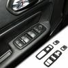 Для Jeep Cherokee 2014- Накладка на панель переключателей стеклоподъемников в салоне из углеродного волокна