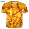 Potato Chips Funny T-shirts Men/Women Tshirt Sportswear Casual Delicious Chips 3D Print T Shirt Girl Boy Oversized Tee Shirt Top