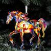 Подвеска для автомобиля Красочный дизайн лошади Акриловая подвеска Выразительный силуэт Глянцевая отделка Устойчива к выцветанию Идеальный автомобильный аксессуар