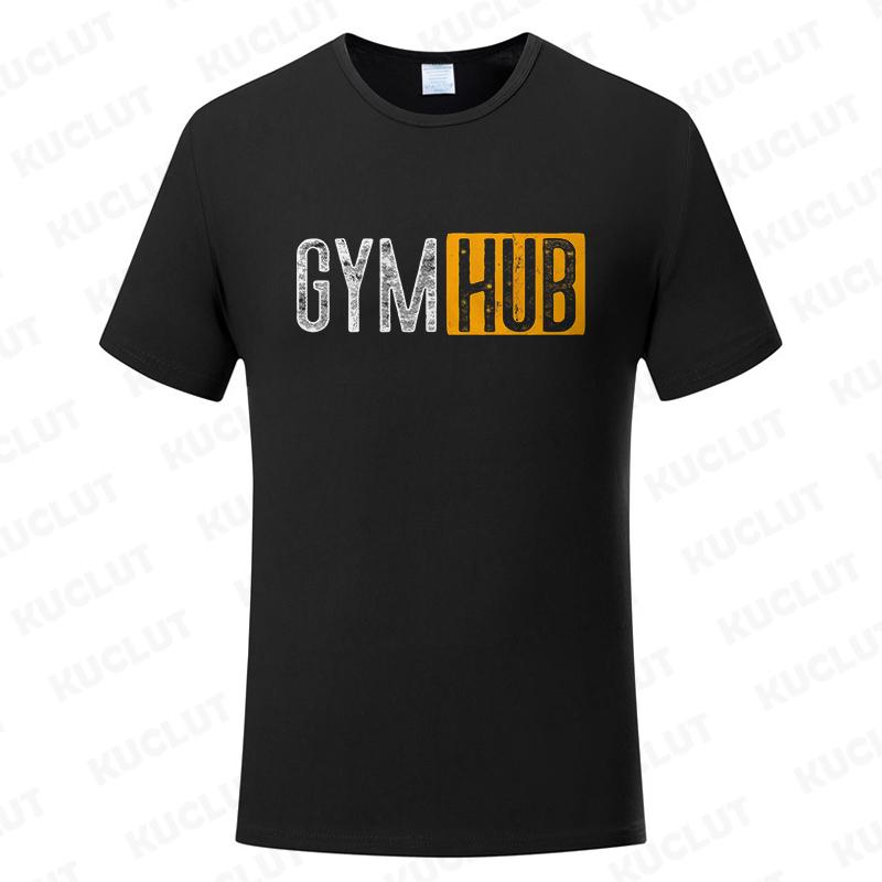 Футболка мужская с принтом Gym Hub, оверсайз, смешные графические футболки для мужчин, летние топы, футболка для мужчин, одежда, модная футболка, повседневная футболка
