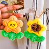 Брелок Мягкий Плюшевый Подсолнух с Лицом-Улыбкой Дизайн Текста Лечебная Форма для Рюкзака Ключей Сумок Автомобиля Декор