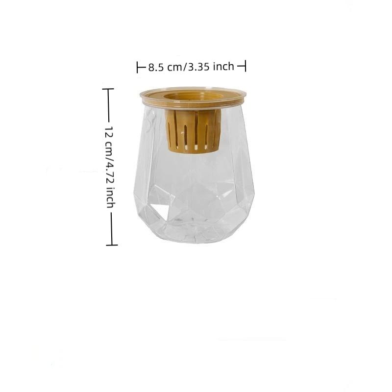 Мини-горшок для цветов с самополивом, аквариум, прозрачные пластиковые горшки для растений, самополивной горшок для растений, ваза для украшения дома