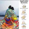 1pc Goku, Saiyan Blanket Lightweight Flannel Blanket Throw Blanket For Sofa, Bed, Travel, Camping, Livingroom, Office, Couch