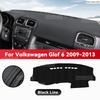 Для Volkswagen GOLF 6 2009-2013 Коврик-чехол на приборную панель автомобиля Защита от солнца Коврик от света Ковер на приборы Аксессуары для защиты