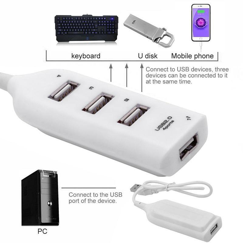 Micro USB Hub 2.0 Multi USB Port 4 Port Hub USB High Speed Hub USB Splitter для ПК Компьютерные аксессуары