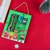 Christmas Stationery Set Cartoon Xmas Pattern Pencil Sharpener Erasers Pencils Kawaii School