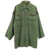 US ARMY 60s Vintage DSA Long Sleeve Military Shirt Khaki Men's Used