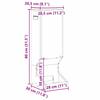 Deer Feeder Silver 28 x 30 x 80 cm Galvanized Steel