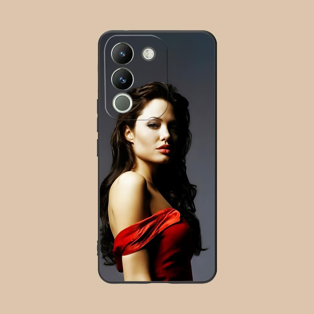 Матовый чехол из ТПУ Angel Jolie для мобильного телефона VIVO Y77 76 75 74 73 72 58 56 55 51 50 38 36 Y19 Y18 Y03 Y01 5G Цветная обложка