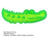 Crocodile Slow Feeder Dog Toy Silicone Puzzle Feeder with Hidden Treat Slots Outdoor Gaming Toy for Large Small Dogs