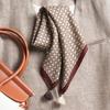 Silk Wool Double-Sided Heterochrome Ethnic Style Retro 70 Velvet Small Square Scarf Silk Scarf Women'S Warm Shawl Light Luxury Scarf Scarf