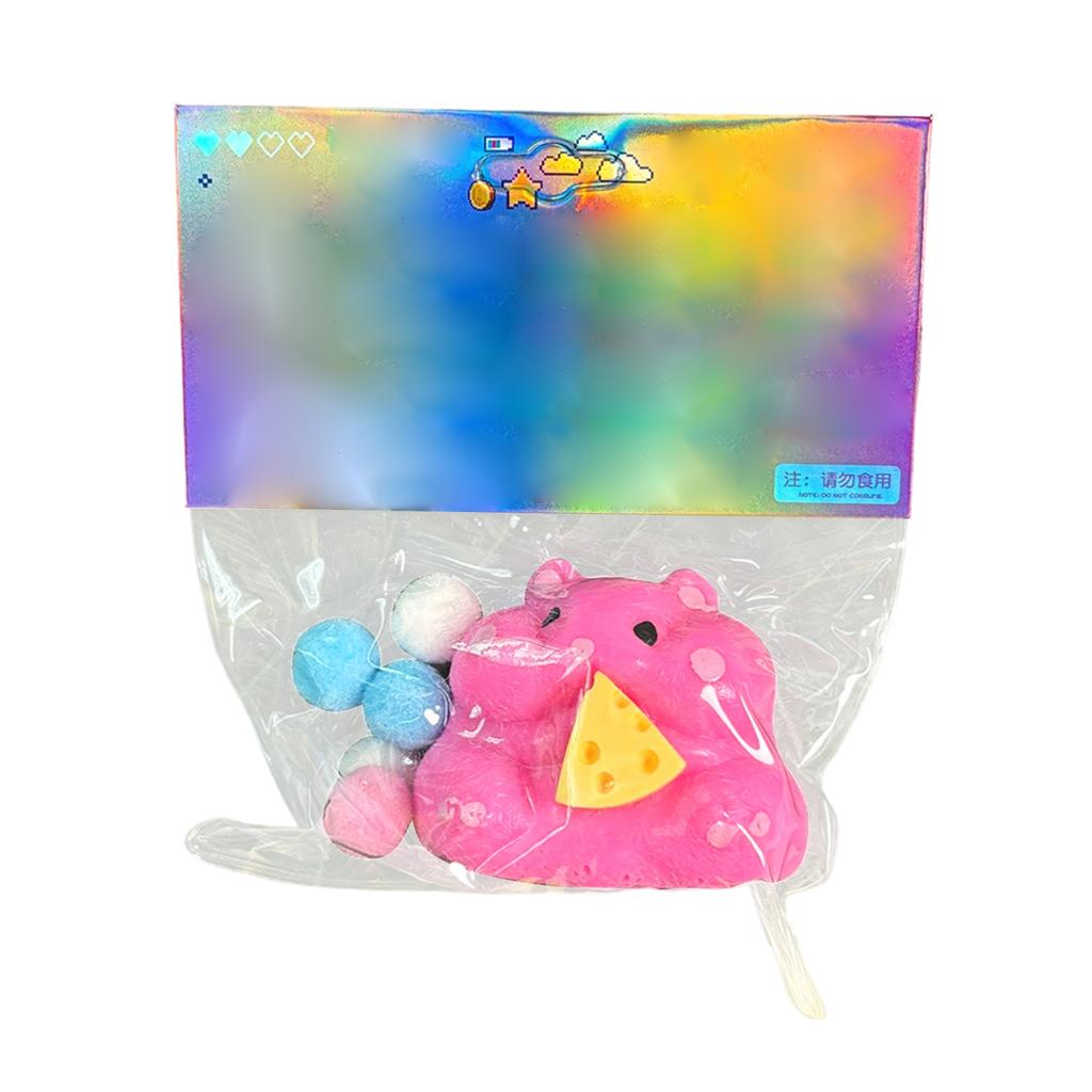 Colorful And Cute Hamster Cheese Toy, Stress-Relieving Slow Toy, Suitable As A Children's Gift.
