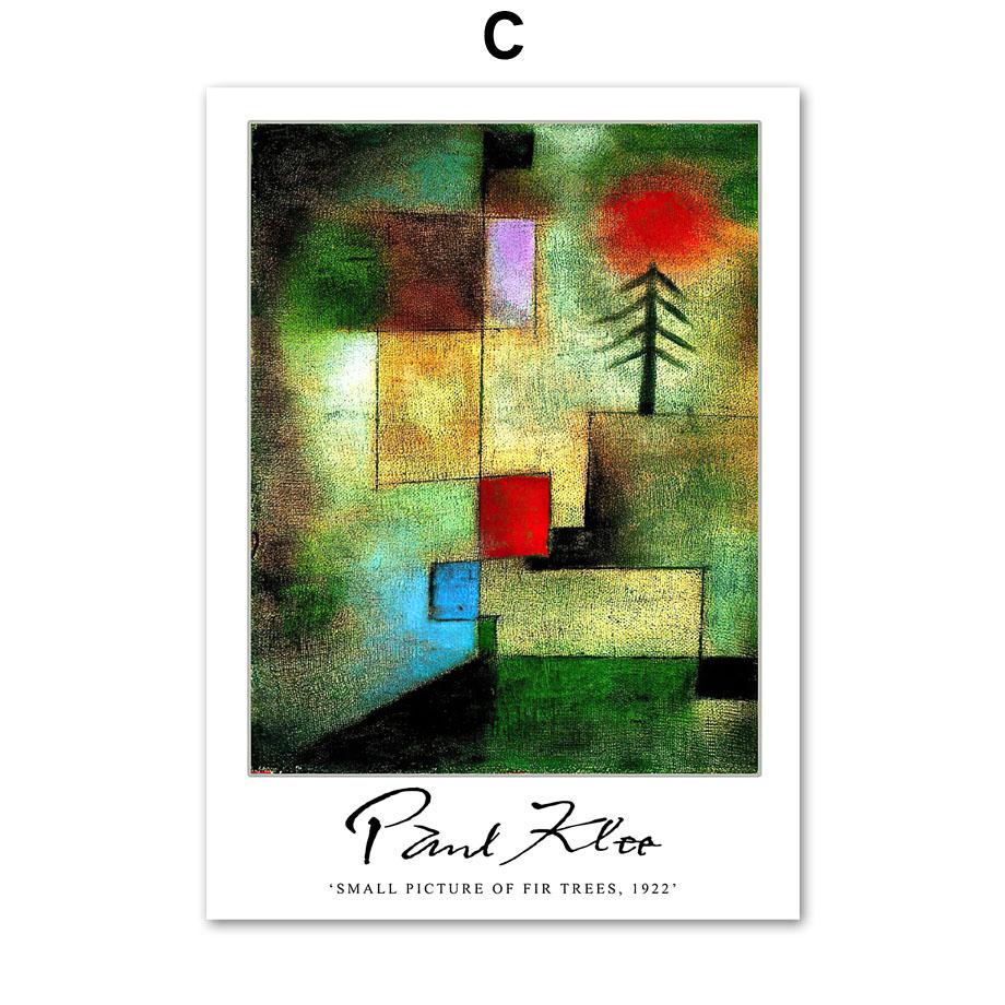 Сюрреализм Аннотация Пауль Клее Цветочный настенный художественный принт Холст Картина Винтаж плакат на скандинавскую тему настенные панно для декора гостиной