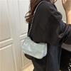 Simple Solid Color Underarm Bag Women's 2025 New Summer Trend Fashion Chain Shoulder Bag Women's Bag Foreign Style Small Bag