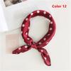Gifts Women Small Vintage Square Scarf Silk Feel Satin Head Neck Hair Tie Band