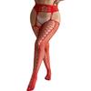 Plus Size Women Sexy Tights Crotchless High Elastic Stockings Lingerie Fishnet Stocking