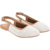 Shoetopia Женские балетки на блочном каблуке / Белый / EU37 / UK4