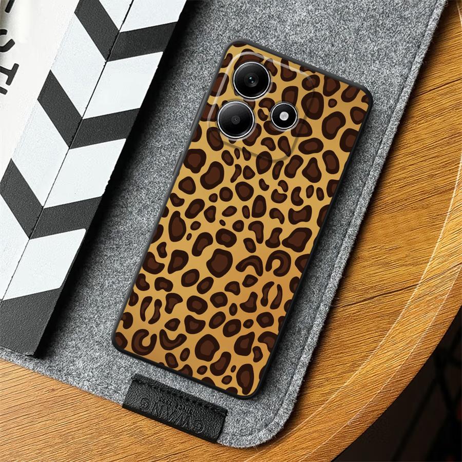 Ретро Чехол для телефона с леопардовым принтом для Xiaomi Redmi Note 14 13 Pro Plus 10 11S 14C A3 A1 A2 K80 K40 12 11 Pro A5 A4 12C 13C