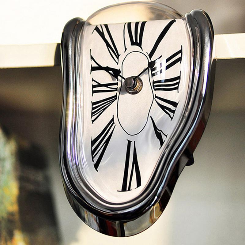 Искаженные настенные часы в стиле сюрреалиста Сальвадора Дали, украшение настенных часов