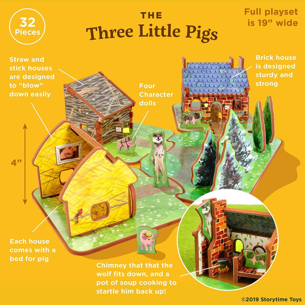 Игрушки для рассказывания историй Кукольный домик Storytime Toys: Три поросенка SY33