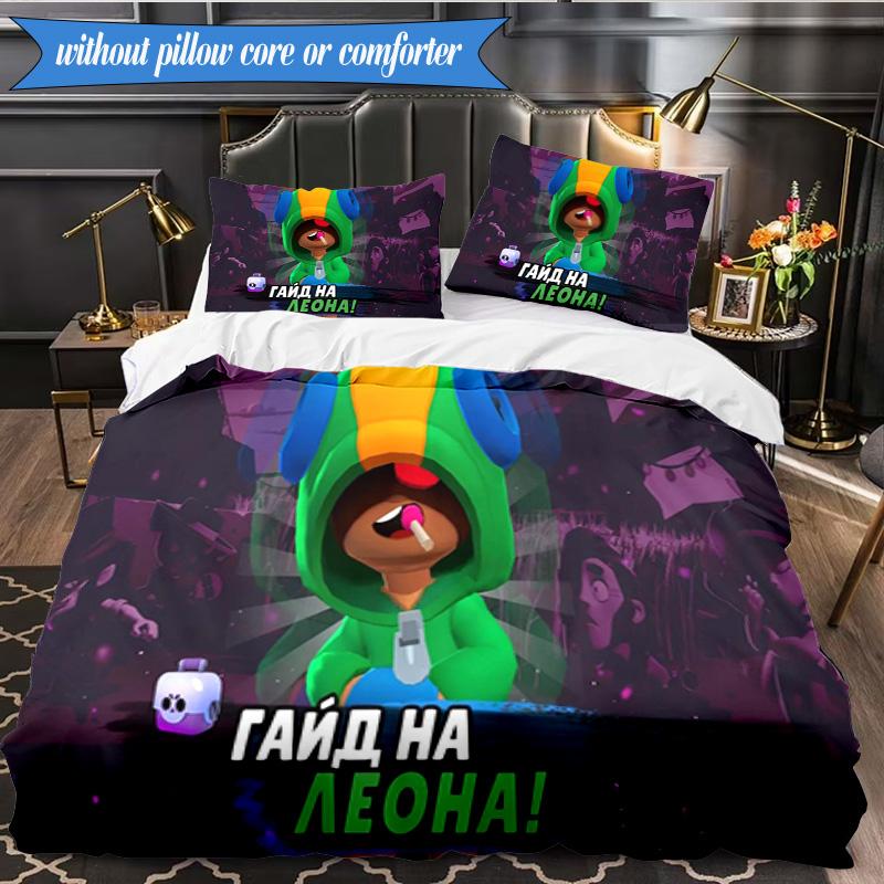 Game Adventure Heroes 3pcs K-pop music group Bedding set,Ideal for Bedroom, Dormitory,Including Duvet Cover And 2pcs Pillowcases,Fan gifts