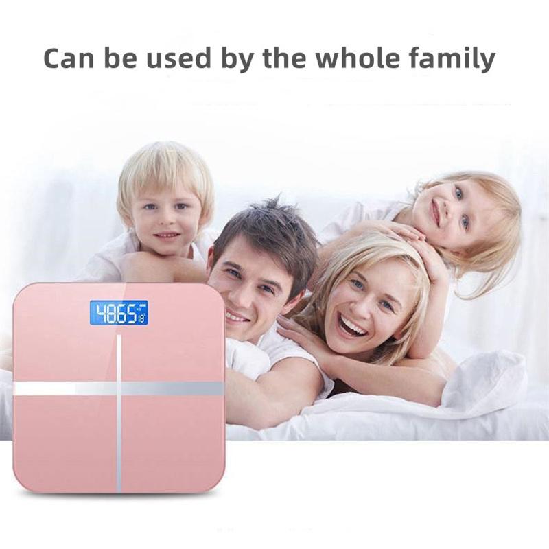 Весы для ванной комнаты с розовым крестом, умные весы со светодиодным дисплеем, цифровые напольные весы 180 кг, точные электронные весы для дома