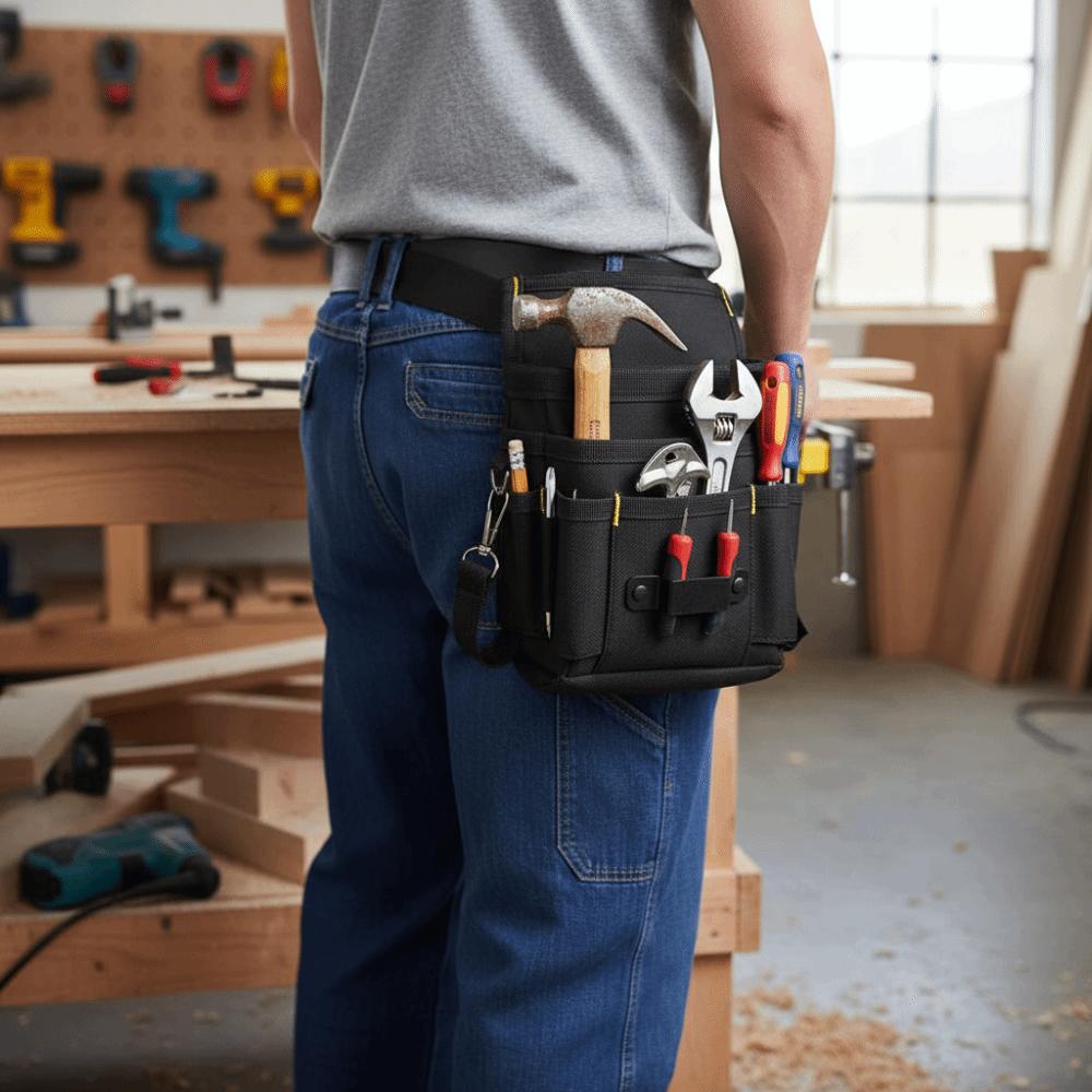 Adjustable Waist Belt Tool Bag Oxford Cloth Tool Storage Bag Electrician Tool Bag  Drill Storage