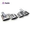 Mercedes C-Class W204 AMG Style Quad Exhaust Tailpipe Muffler Trim - Stainless Steel