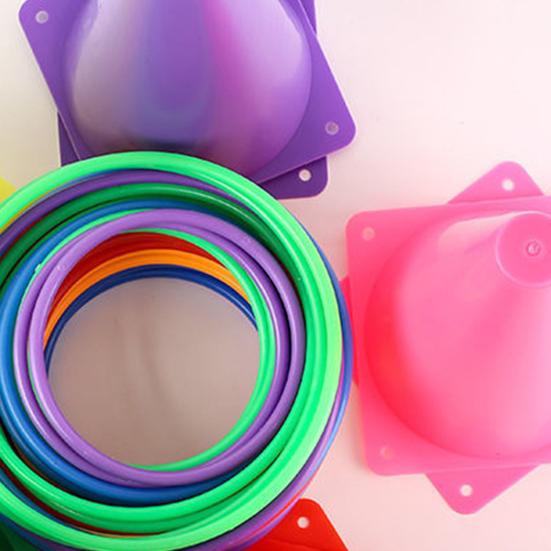 12 шт./комплект Знаковые ведра Разноцветные пластиковые ведра с логотипом Конусы для футбольных тренировок с сумкой для переноски Эргономичный дизайн Штабелируемые спортивные маркеры