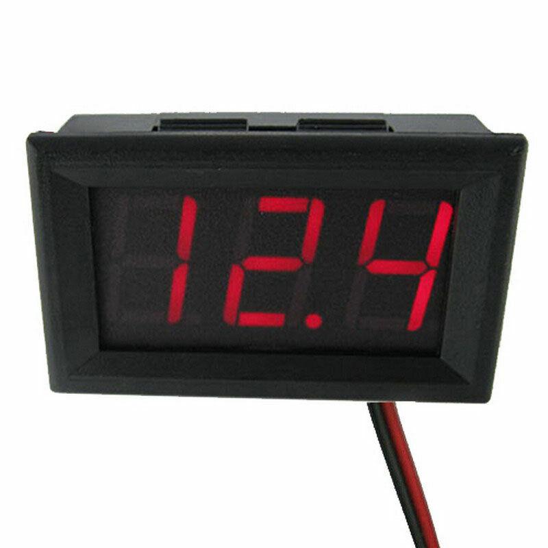 4.5V-30V Waterproof Digital Voltmeter Car Boat Motorcycle 0.56inch LED Display Volt Voltage Meter Mini Tester Panel Ammeter