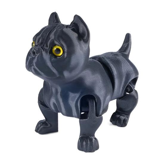 Напечатанная на 3D-принтере модель собаки, игрушка-непоседа, артикулированный щенок с подвижными суставами, гибкое животное, игрушка для снятия стресса, настольный питомец, подарок для коллекционеров, домашний декор