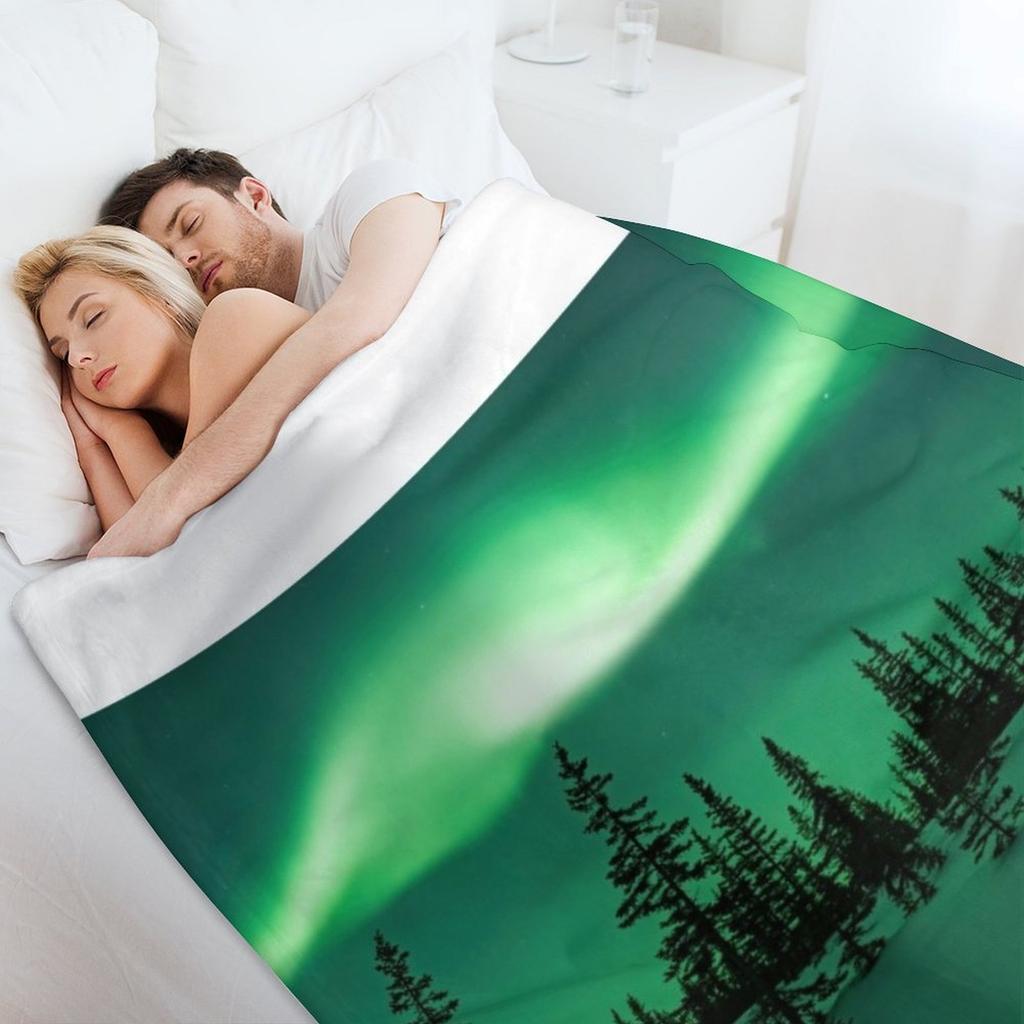 Silent Forest Throw Blanket Decorative Throw Shaggy Hairy Fashion Sofas Blankets