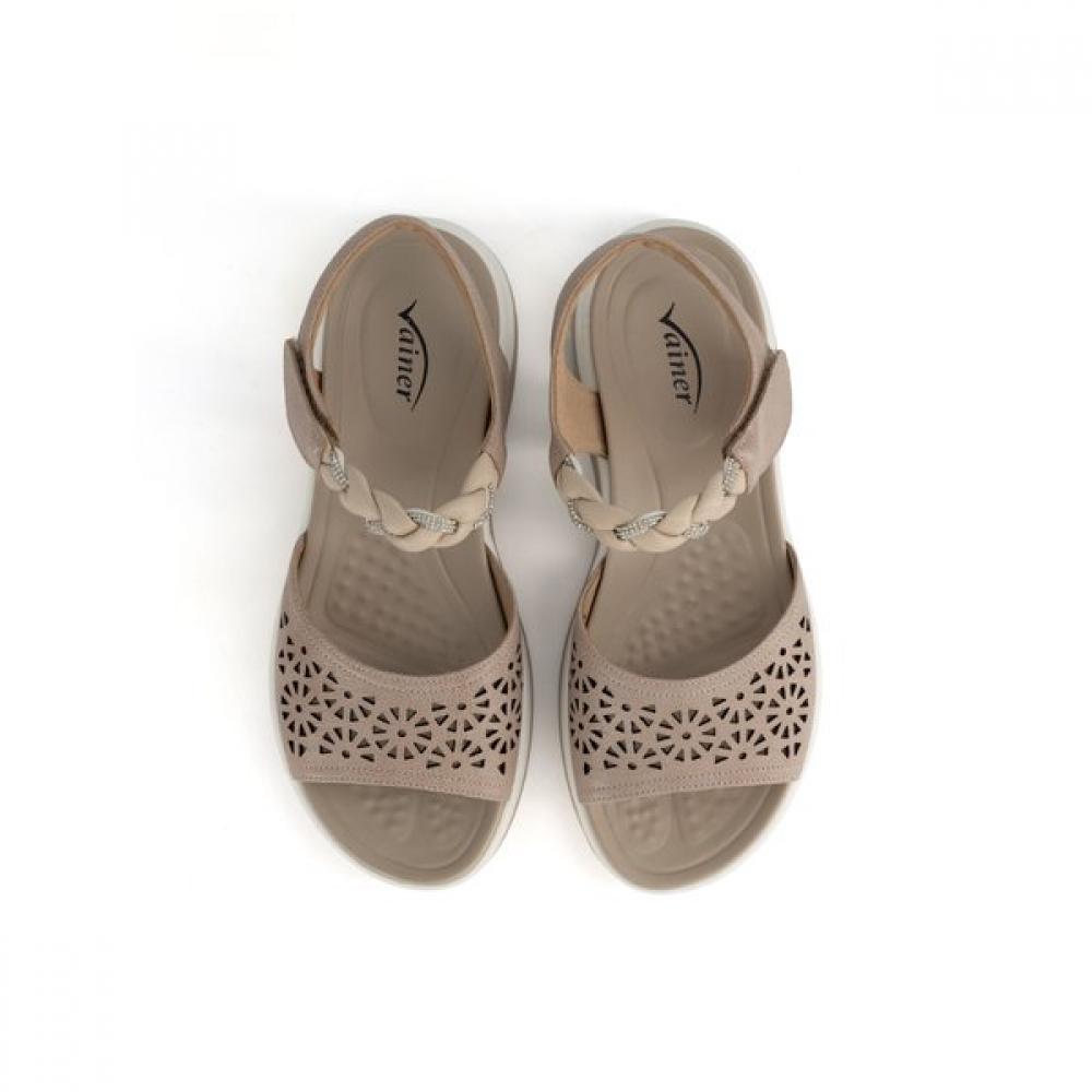Vainer Women Comfort Sandals Beige