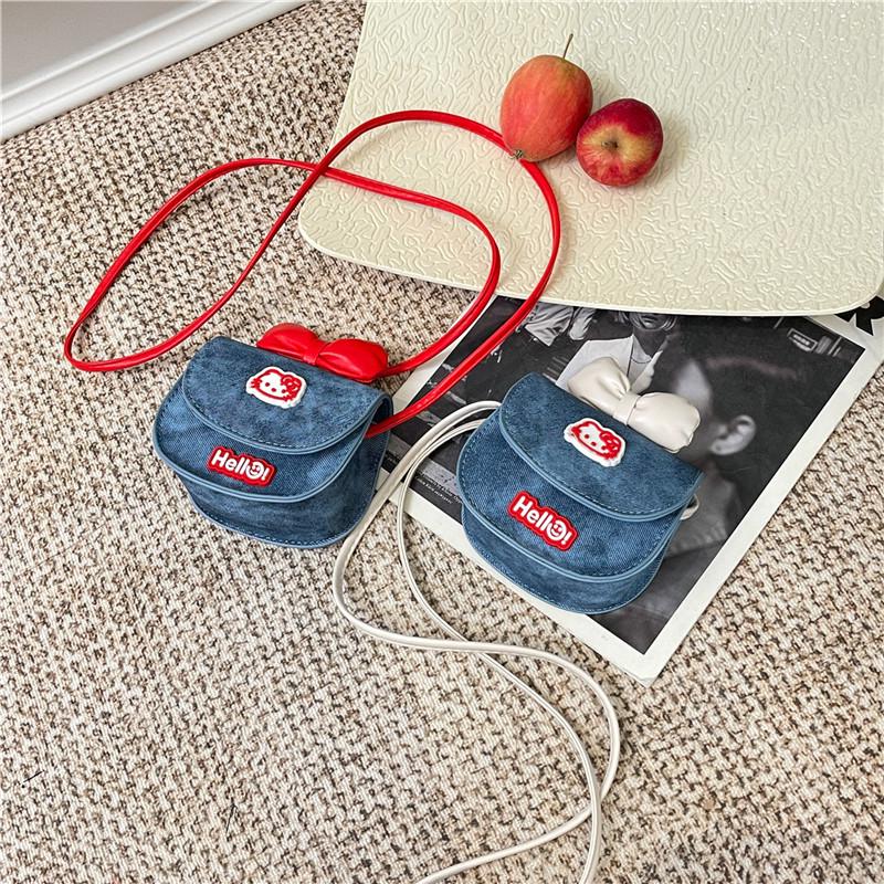 Мини-сумка кроссбоди в корейском стиле для маленькой принцессы - Модная сумочка для монет с бантом для девочек