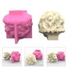 3D Lion Heads Candle Silicone Mold for Handmade Desktop Decor Gypsum Epoxy Resin Aroma Candle Mould for Home Decorations