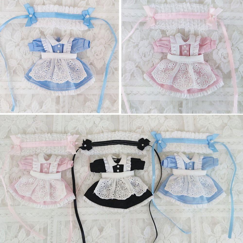 Dolls Accessories Maid Skirt Suit Mini Dolls Princess Dresses Uniform Clothes 1/11 Ob11 Dolls